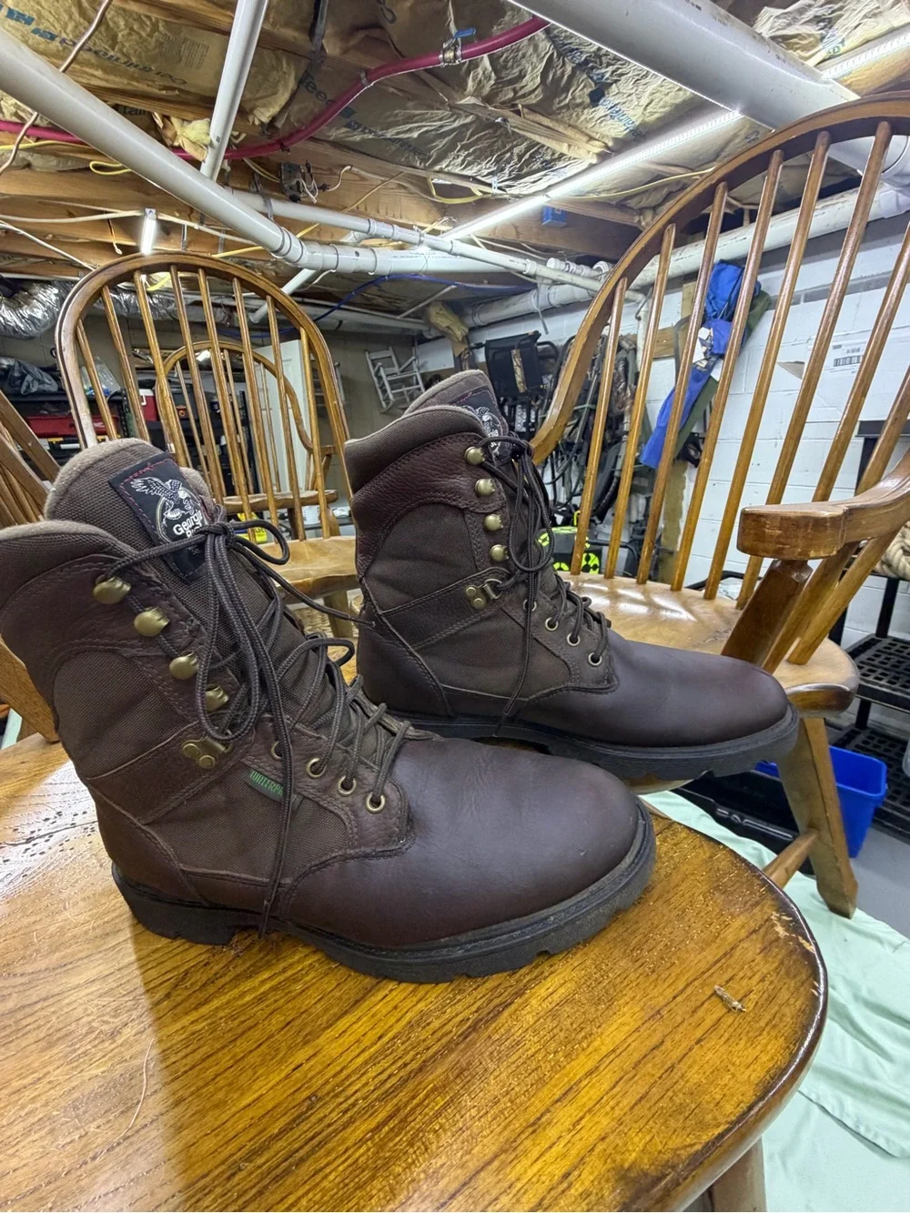 Georgia Boot Dark Brown Lace-Up Men’s Work Boots
